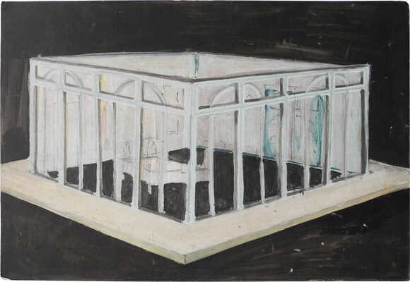 Трошин Николай Степанович. Эскиз театральной декорации. Комната